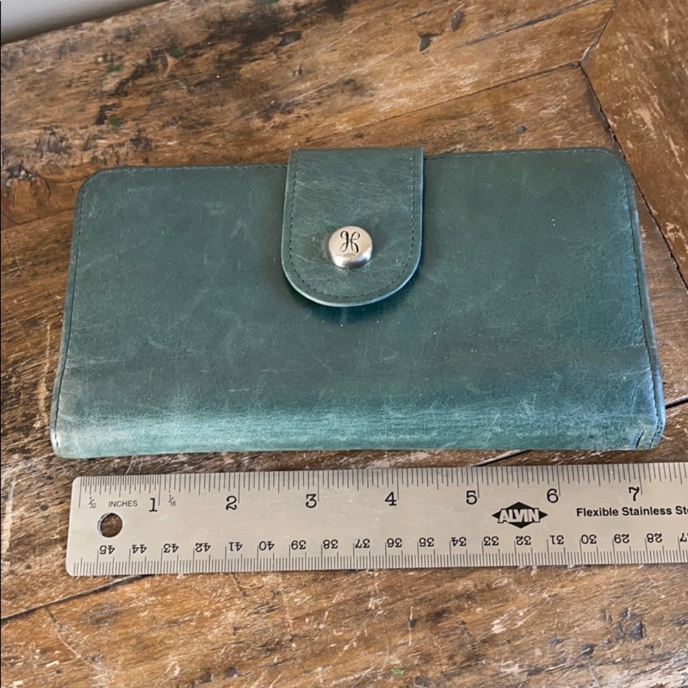 HOBO International Green Leather Wallet